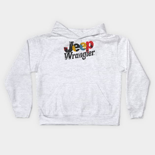 Jeep-wrangler Kids Hoodie by WordsOfVictor